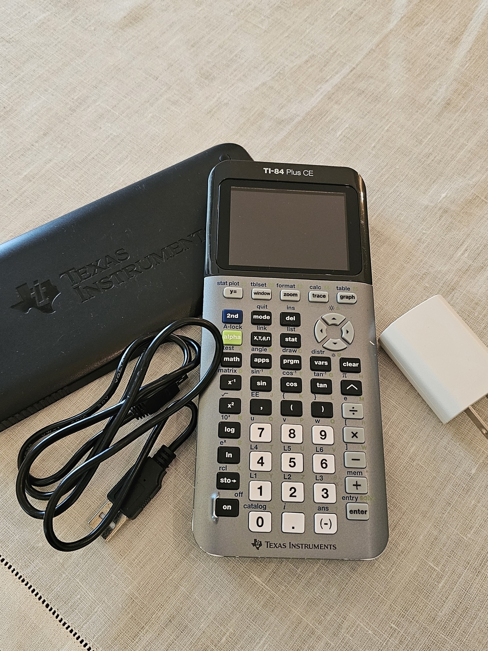 Texas Instruments TI-84 Plus CE Graphing Calculator - Silver/Black- Works - Picture 7 of 8